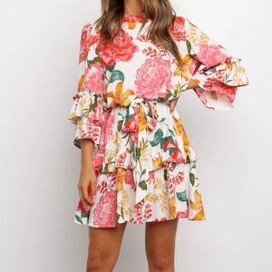 Never worn - bright fun floral dress!